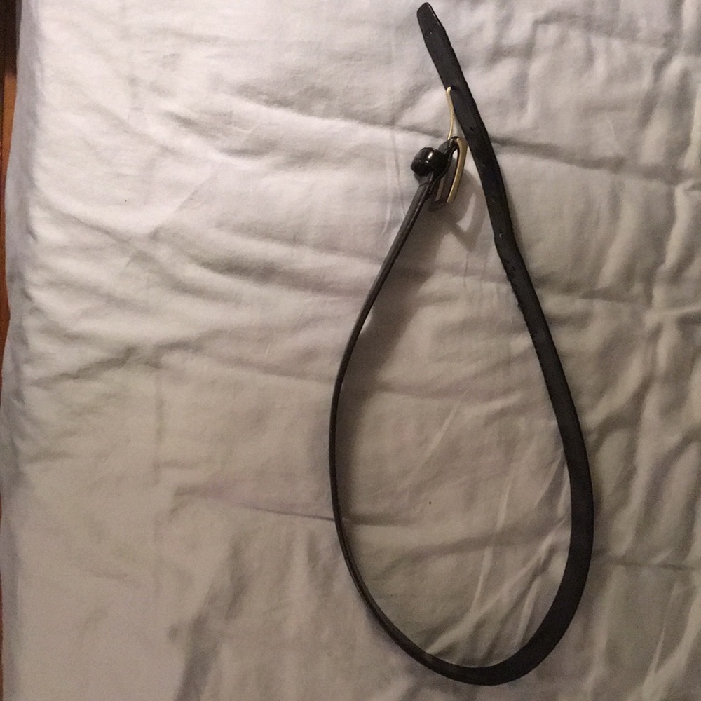 Men’s Black Leather Dress Belt (Size 32)